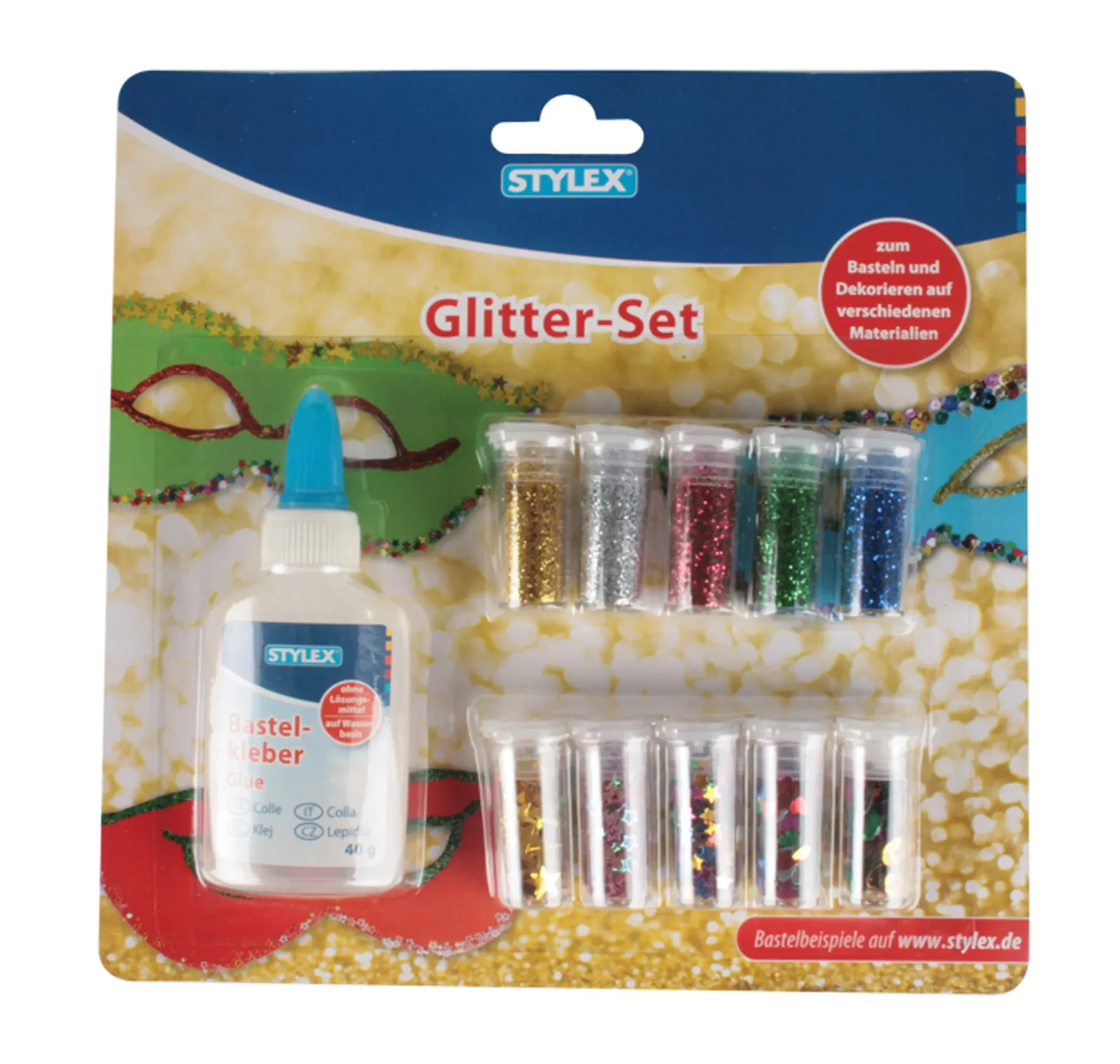 Glitter-Set – 11-teilig zum Basteln & Dekorieren